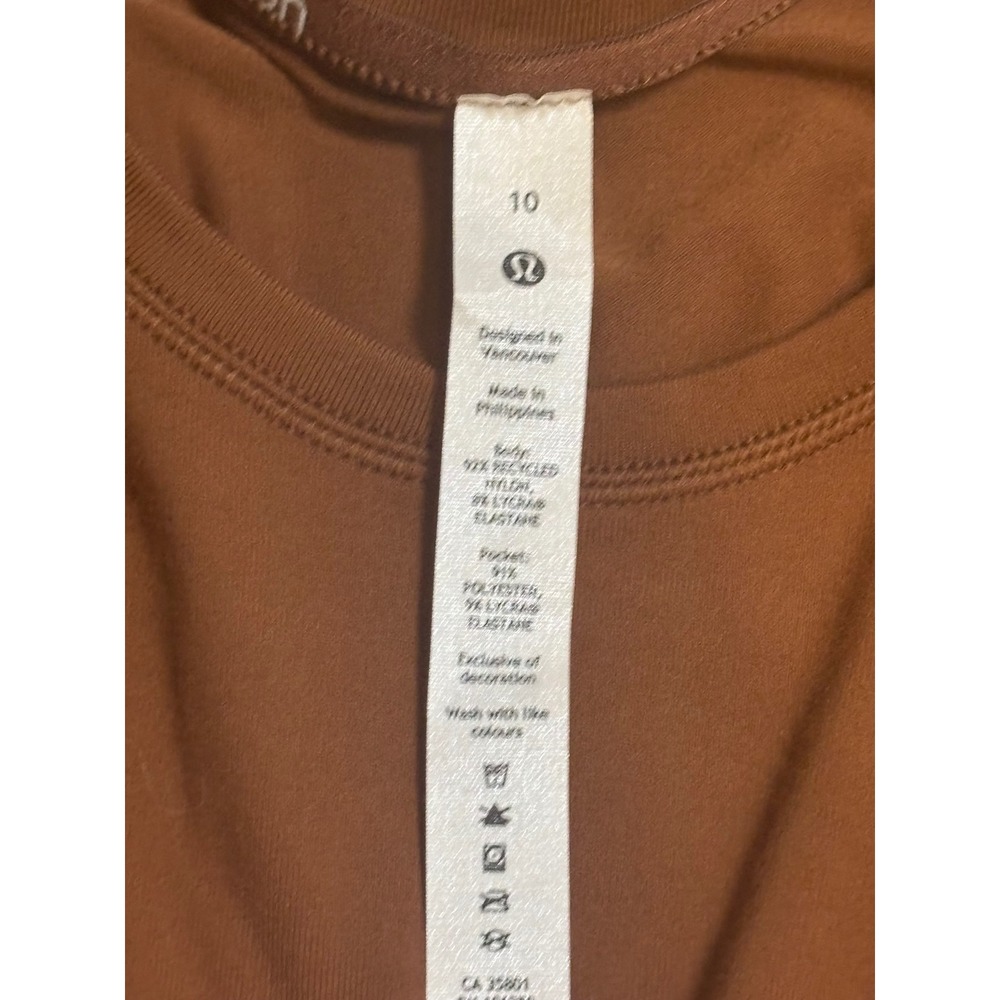 NWT Lululemon It’s Rulu Run Long Sleeve Shirt Roasted Brown Size 10 Running - Picture 2 of 8